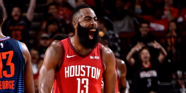 哈登：来火箭改变了我的人生；若没被雷霆交易或许我已夺冠